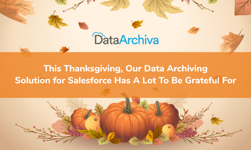 This Thanksgiving, Our Data Archiving Solution for Salesforce Has A Lot To Be Grateful For